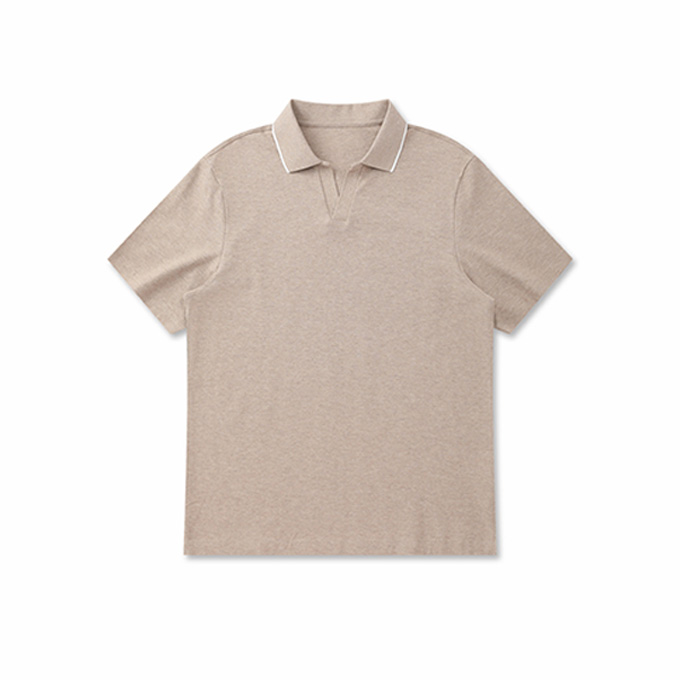 loro piana 26ss suraj tal silk linen cotton short sleeve polo shirt